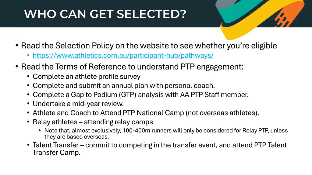 who can get selected