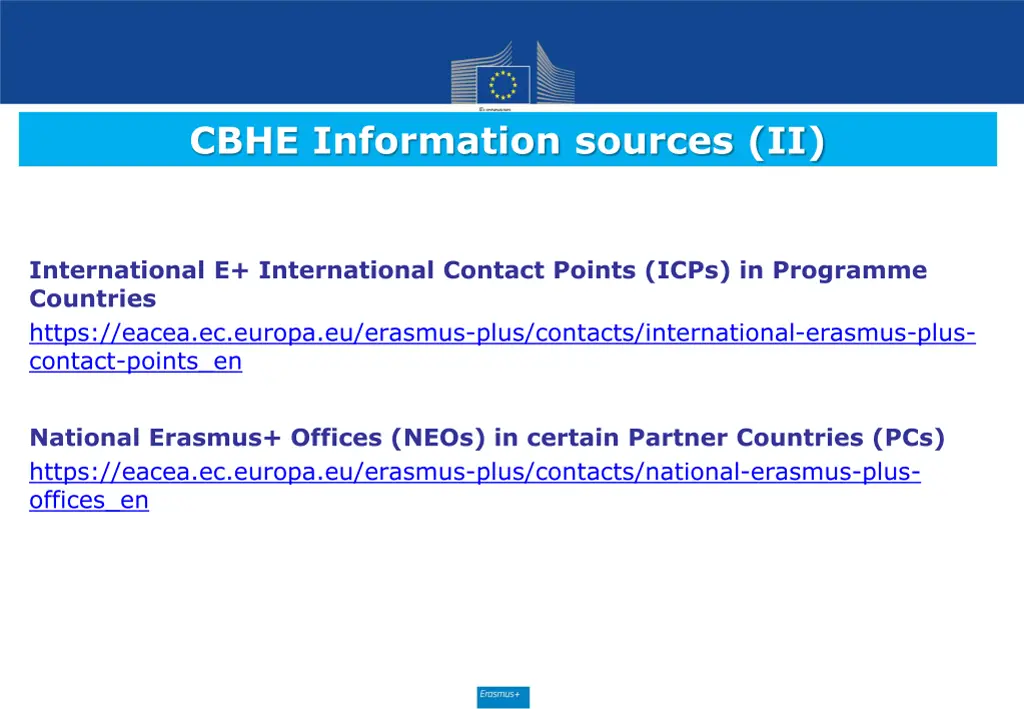 cbhe information sources ii