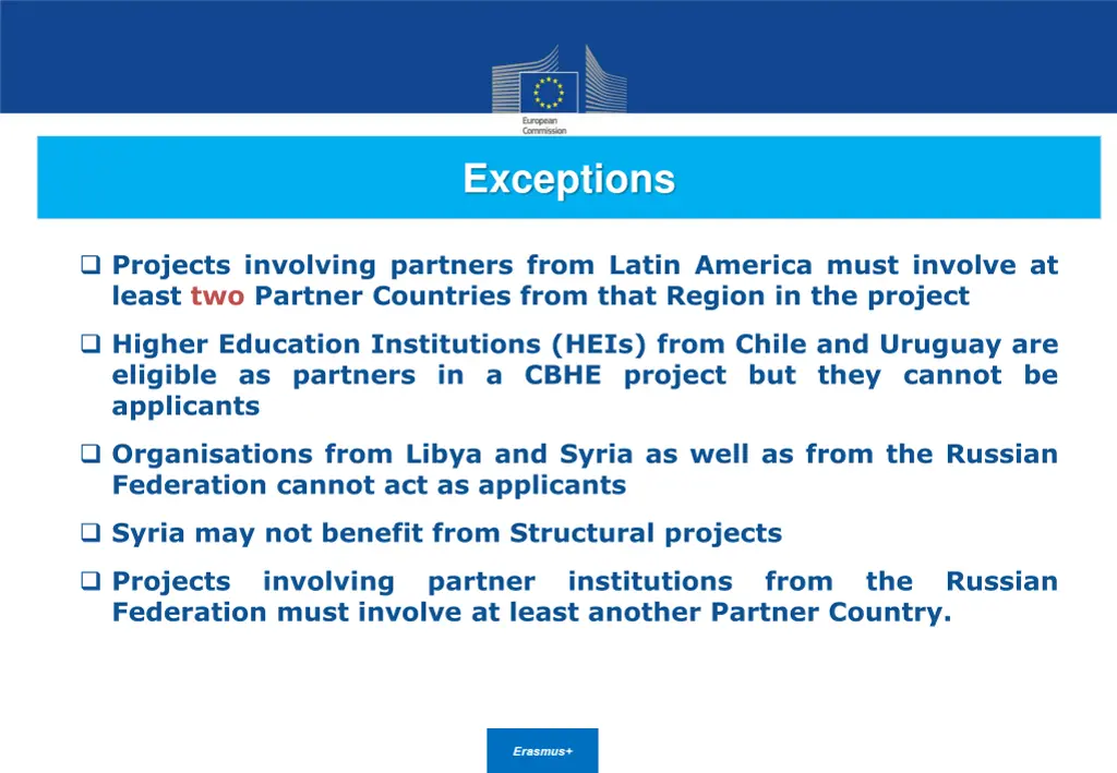 exceptions
