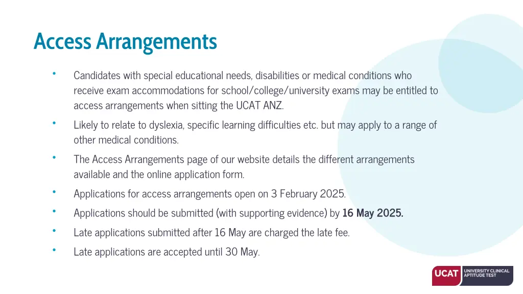 access arrangements receive exam accommodations