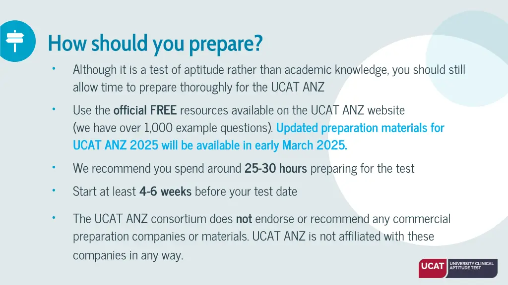 how should you prepare allow time to prepare