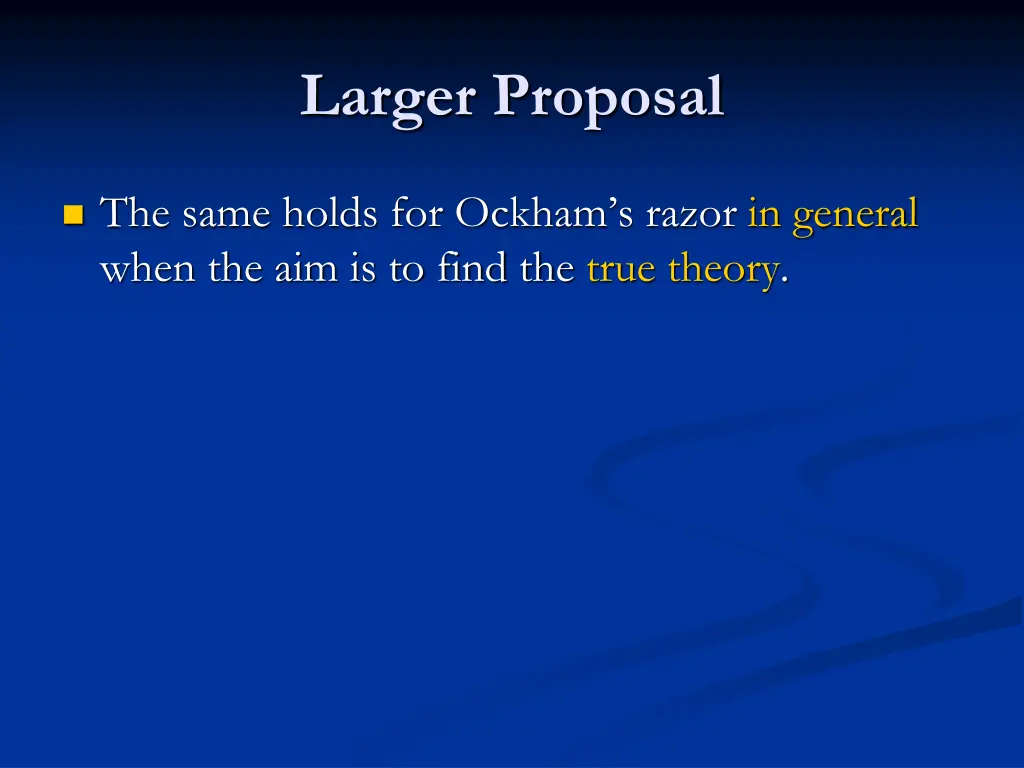 larger proposal