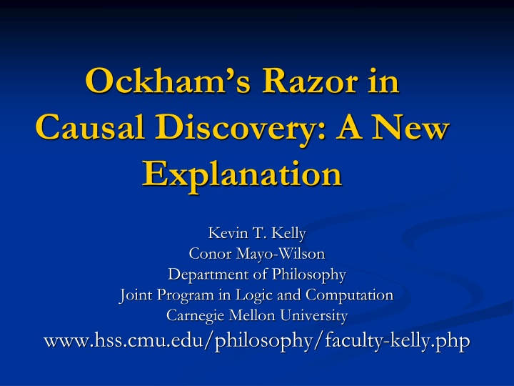 ockham s razor in causal discovery