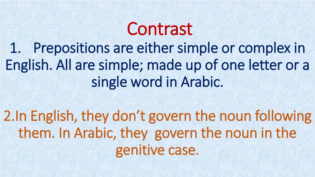 contrast contrast