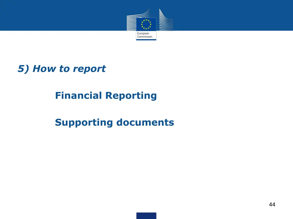 5 how to report