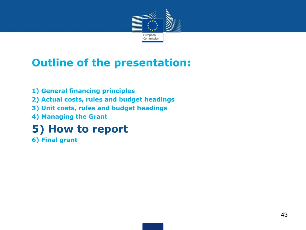 outline of the presentation 5