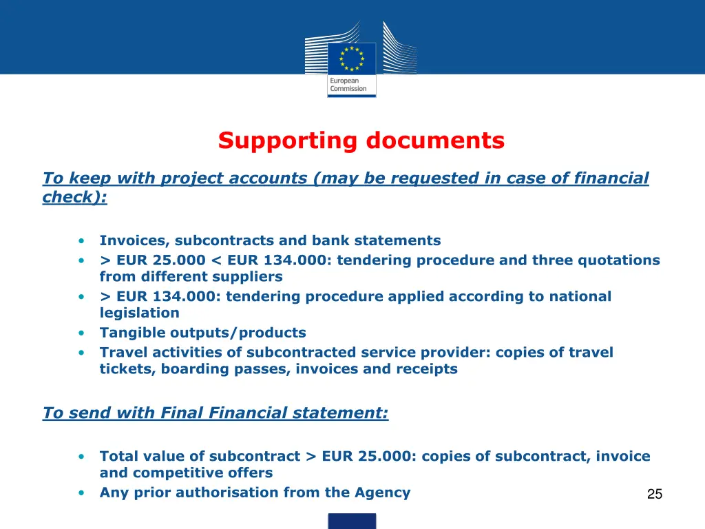 supporting documents
