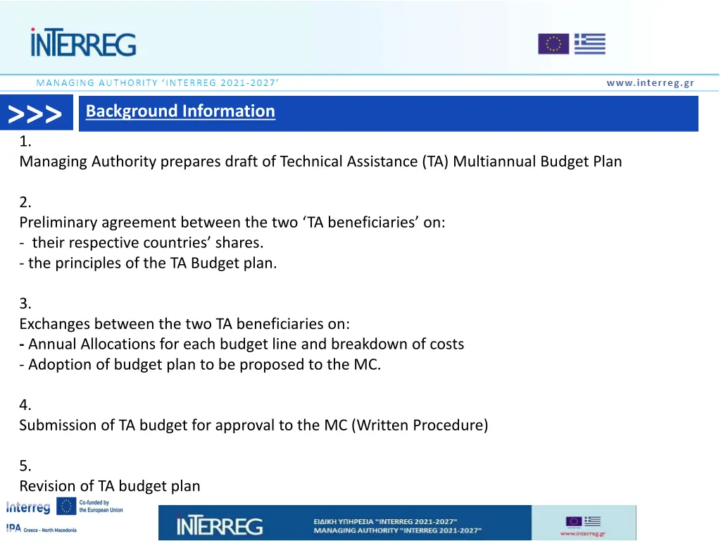 1 managing authority prepares draft of technical