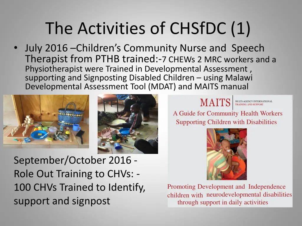 the activities of chsfdc 1 july 2016 children