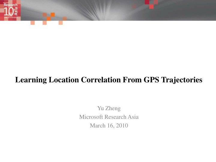 learning location correlation from
