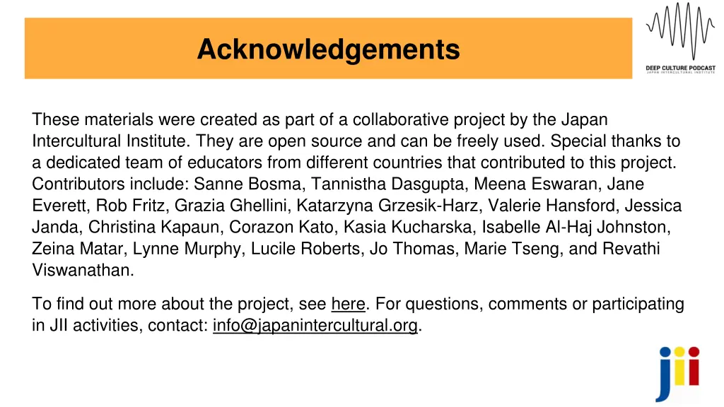 acknowledgements