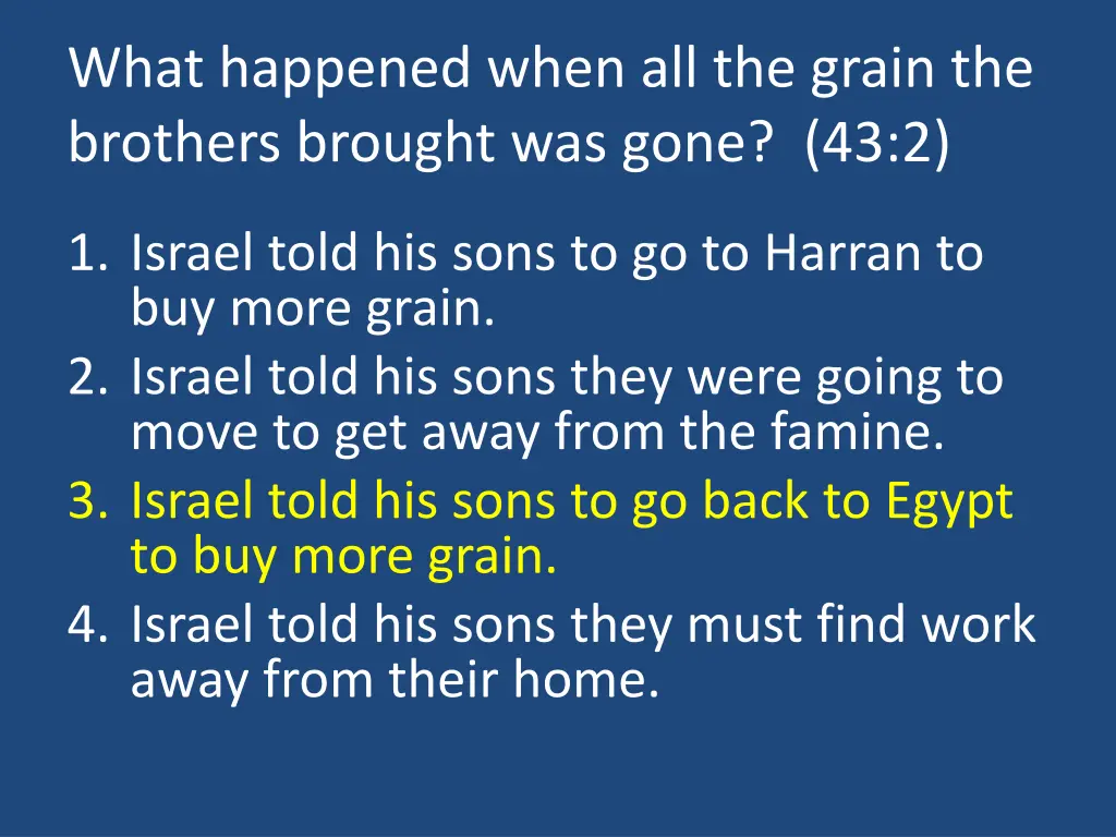 what happened when all the grain the brothers 1