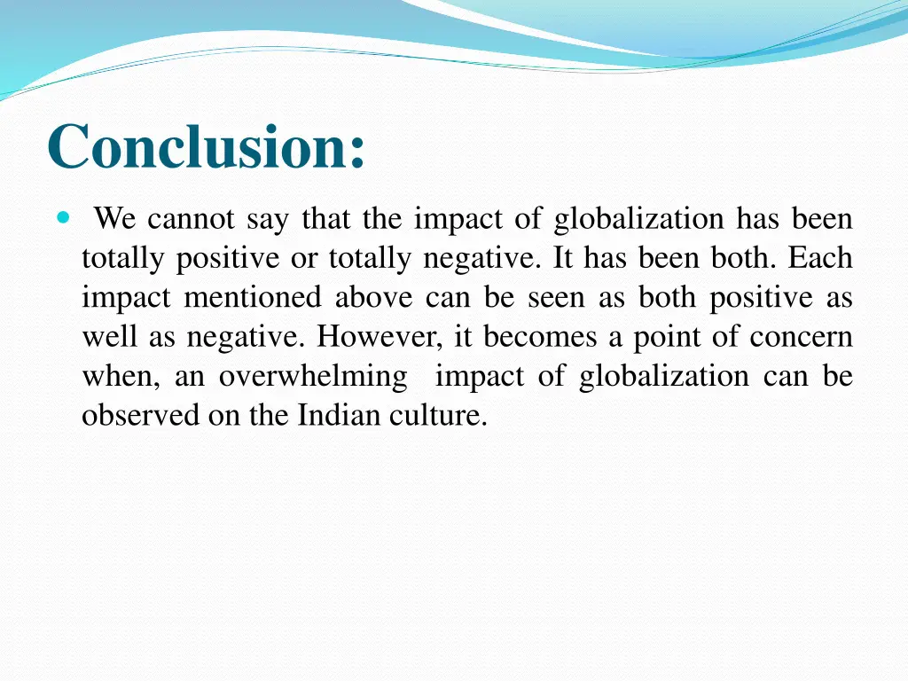 conclusion