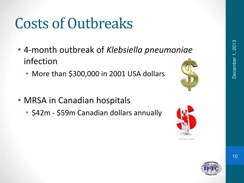 costs of outbreaks
