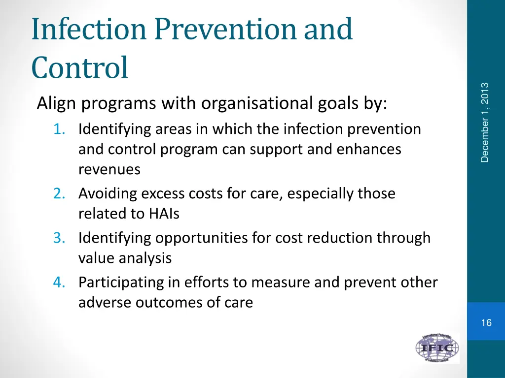 infection prevention and control align programs