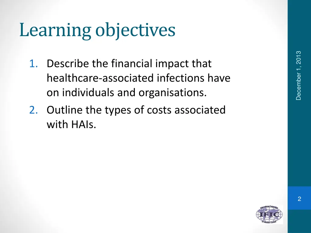 learning objectives