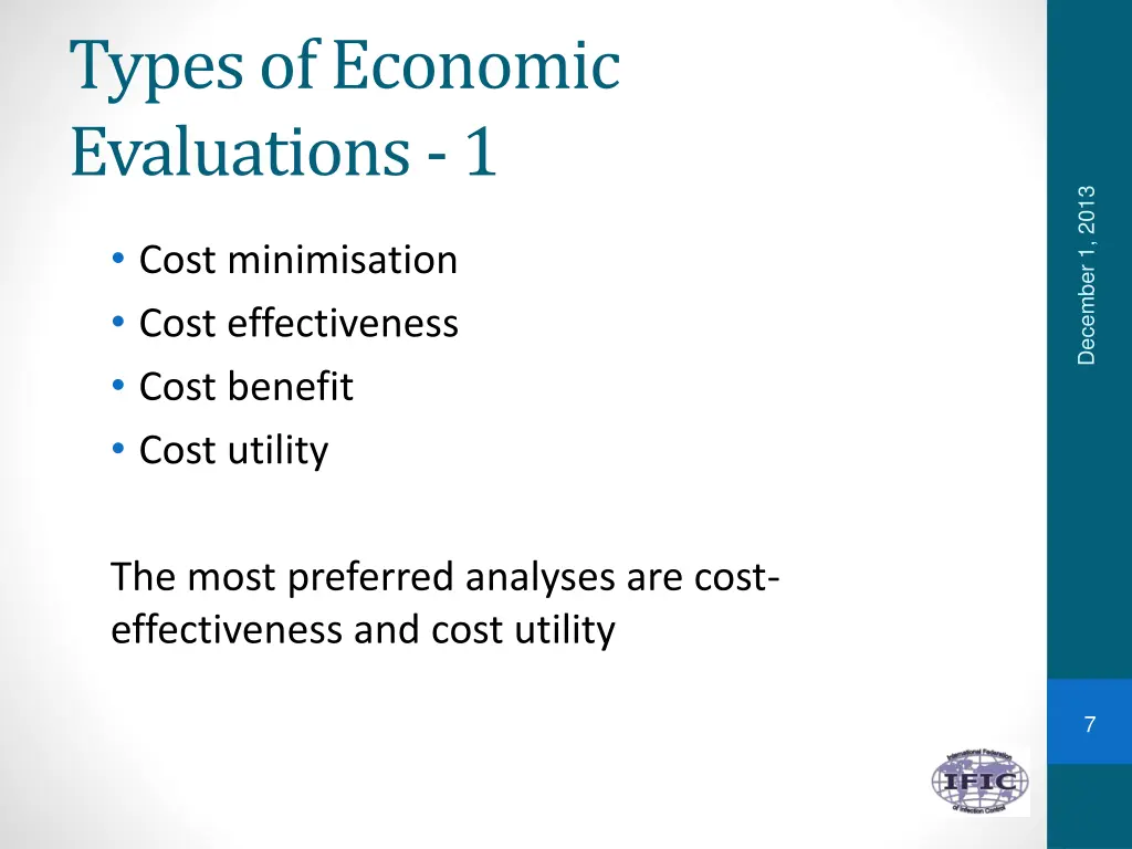 types of economic evaluations 1