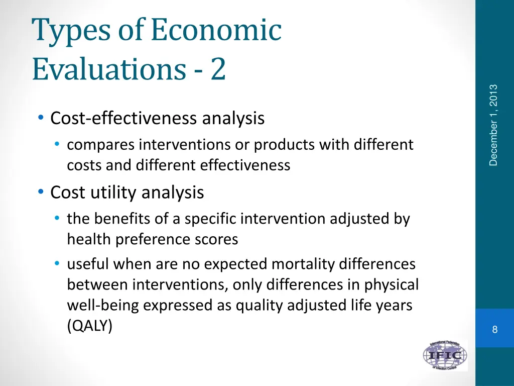 types of economic evaluations 2