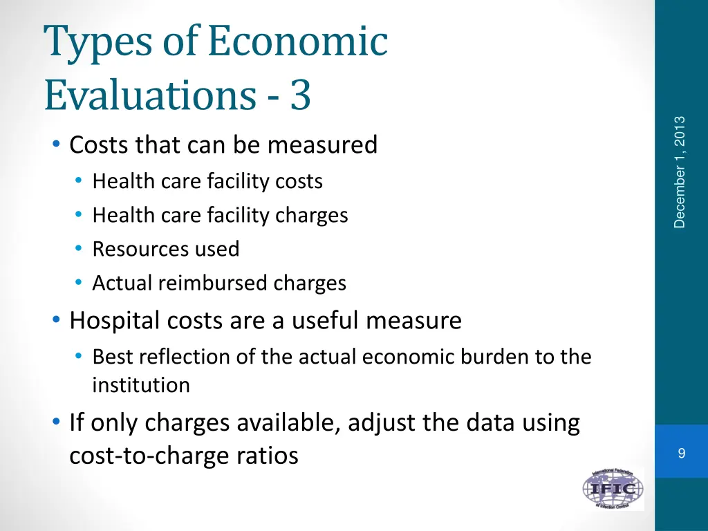 types of economic evaluations 3 costs that