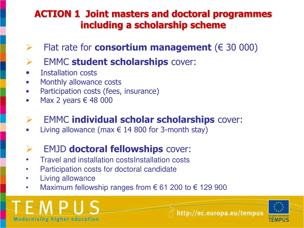 action 1 joint masters and doctoral programmes 1