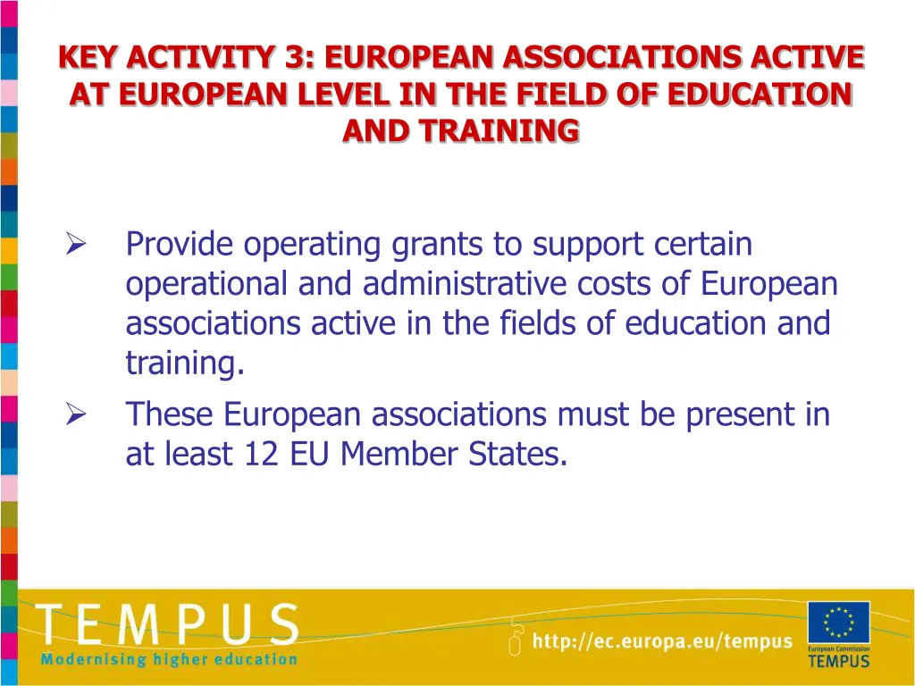 key activity 3 european associations active