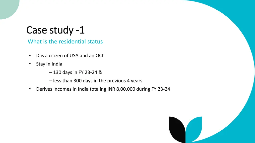 case study case study 1 1 what is the residential