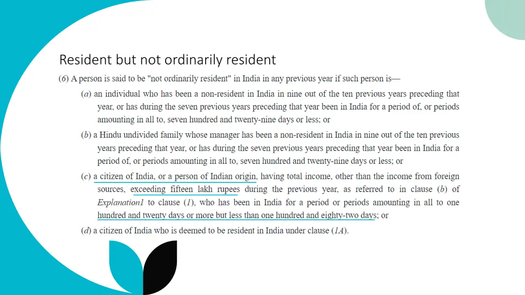 resident but not ordinarily resident 1