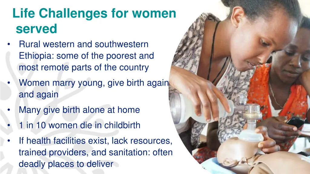 life challenges for women served rural western