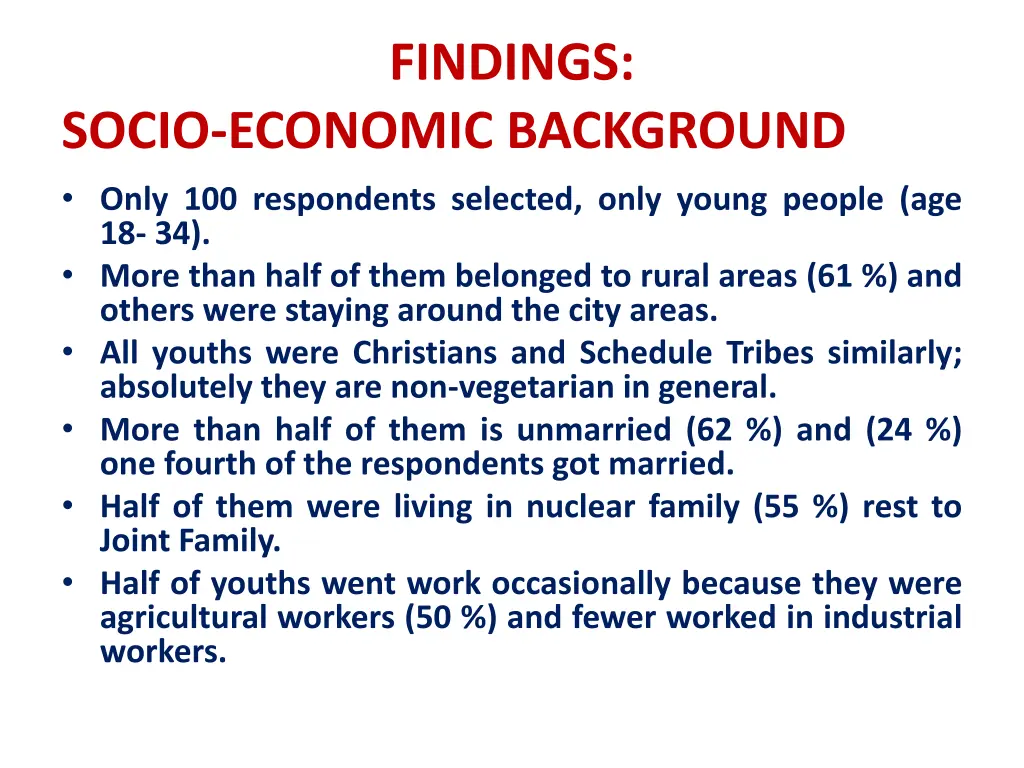 findings
