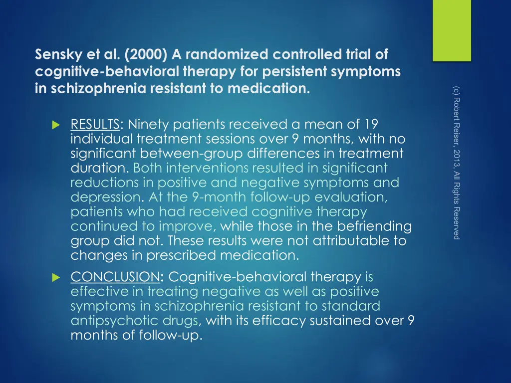 sensky et al 2000 a randomized controlled trial