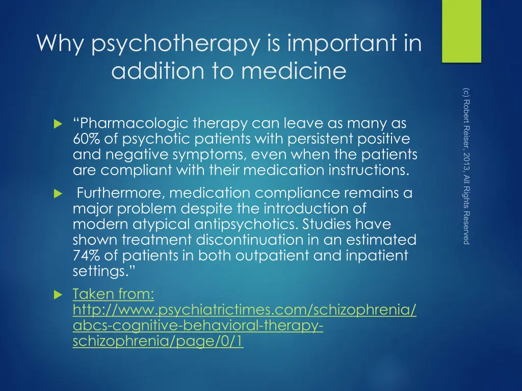 why psychotherapy is important in addition