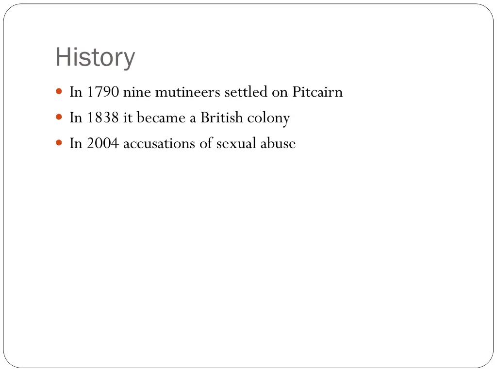 history
