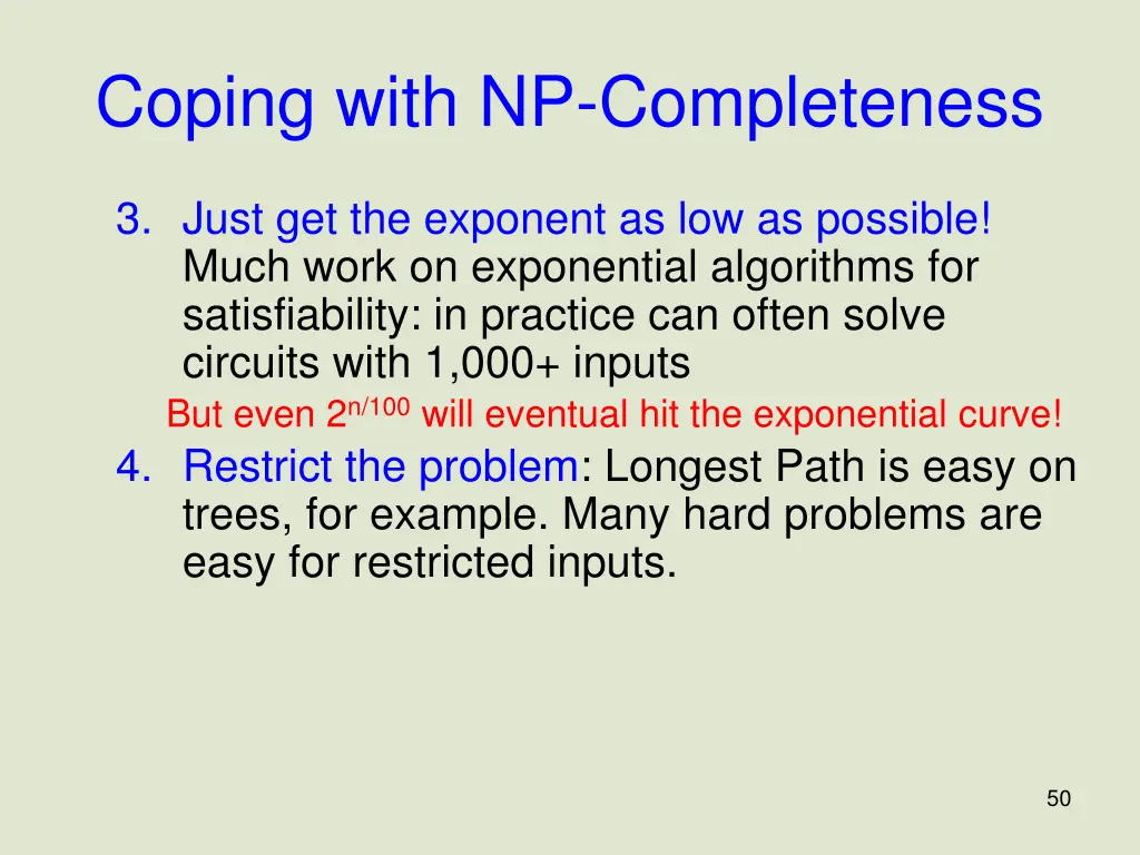 coping with np completeness 1