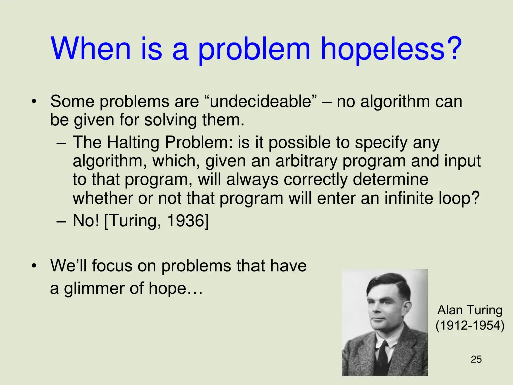 when is a problem hopeless