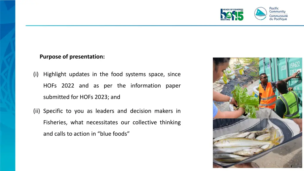 purpose of presentation