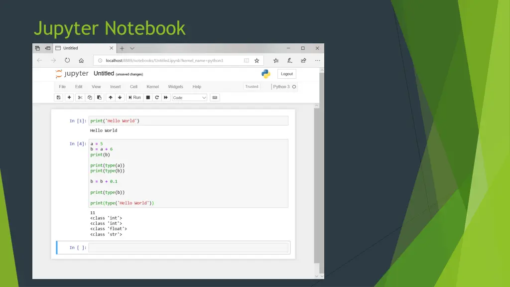 jupyter notebook