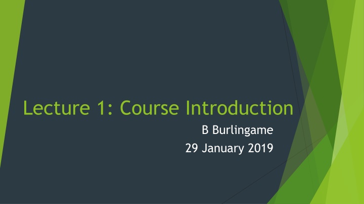 lecture 1 course introduction