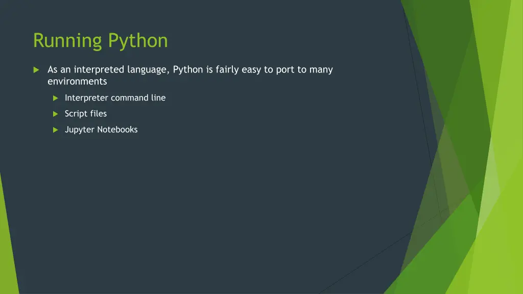 running python
