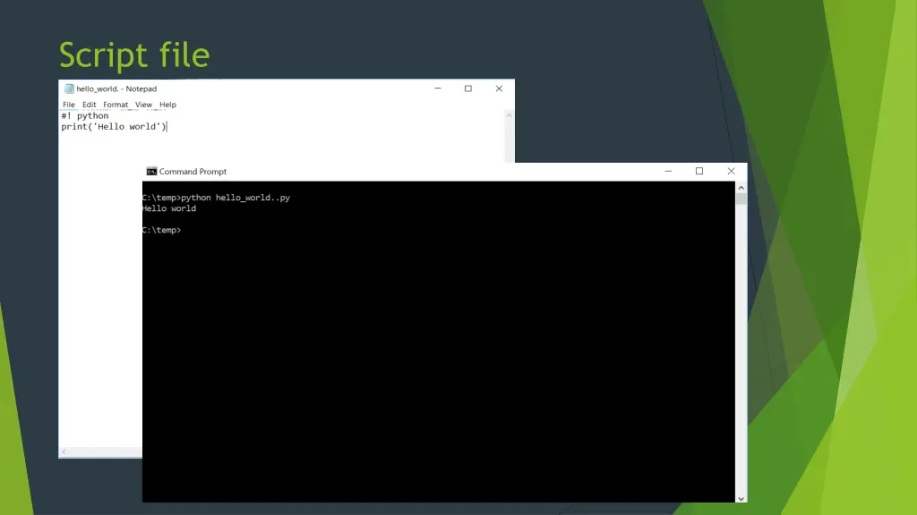 script file
