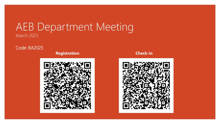 aeb department meeting march 2025