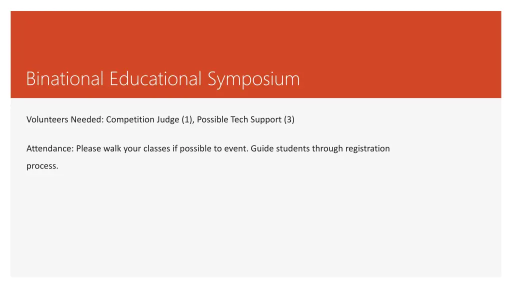 binational educational symposium