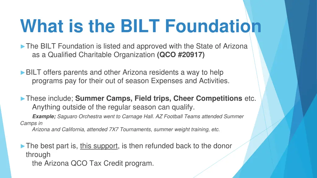 what is the bilt foundation