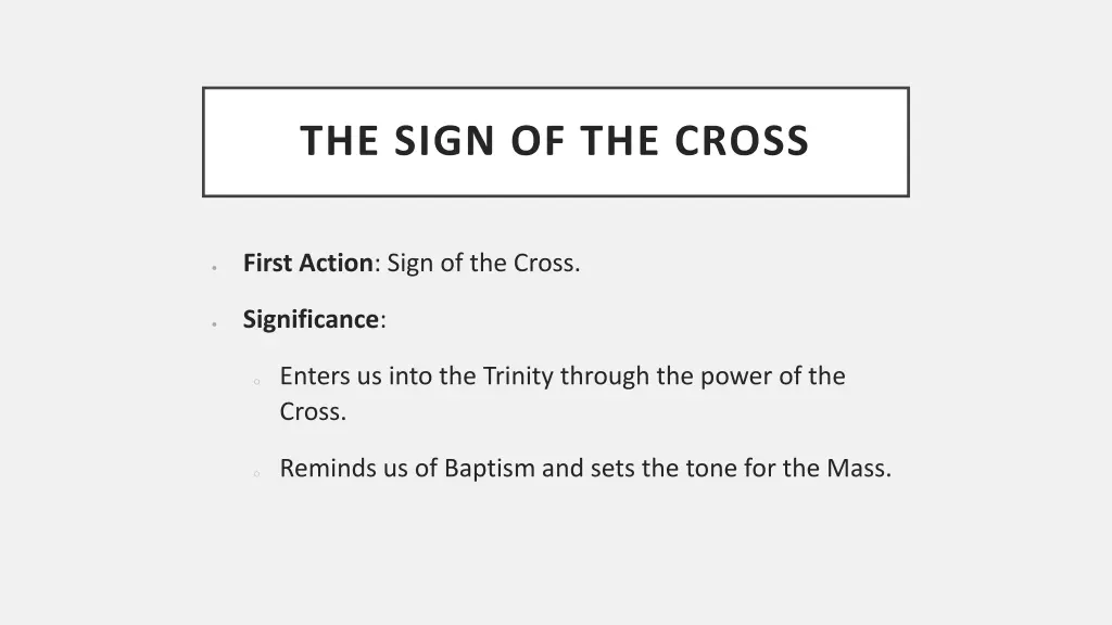 the sign of the cross