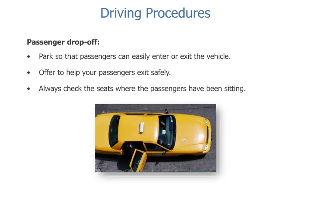 driving procedures 2