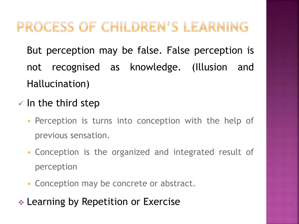 process of children s learning 1