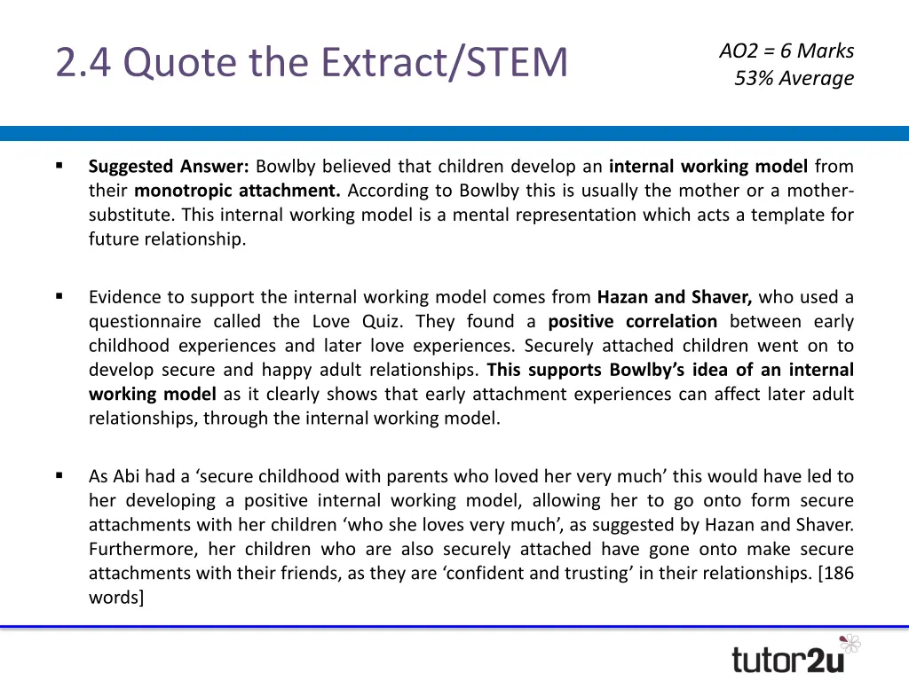 ao2 6 marks 53 average 2