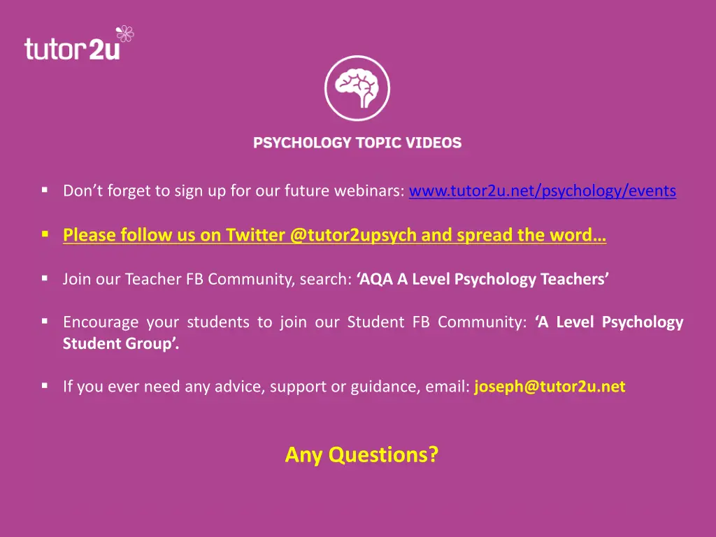 don t forget to sign up for our future webinars