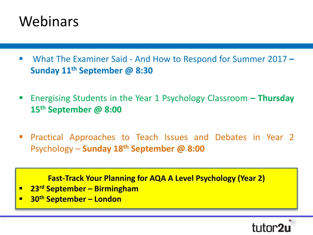 webinars