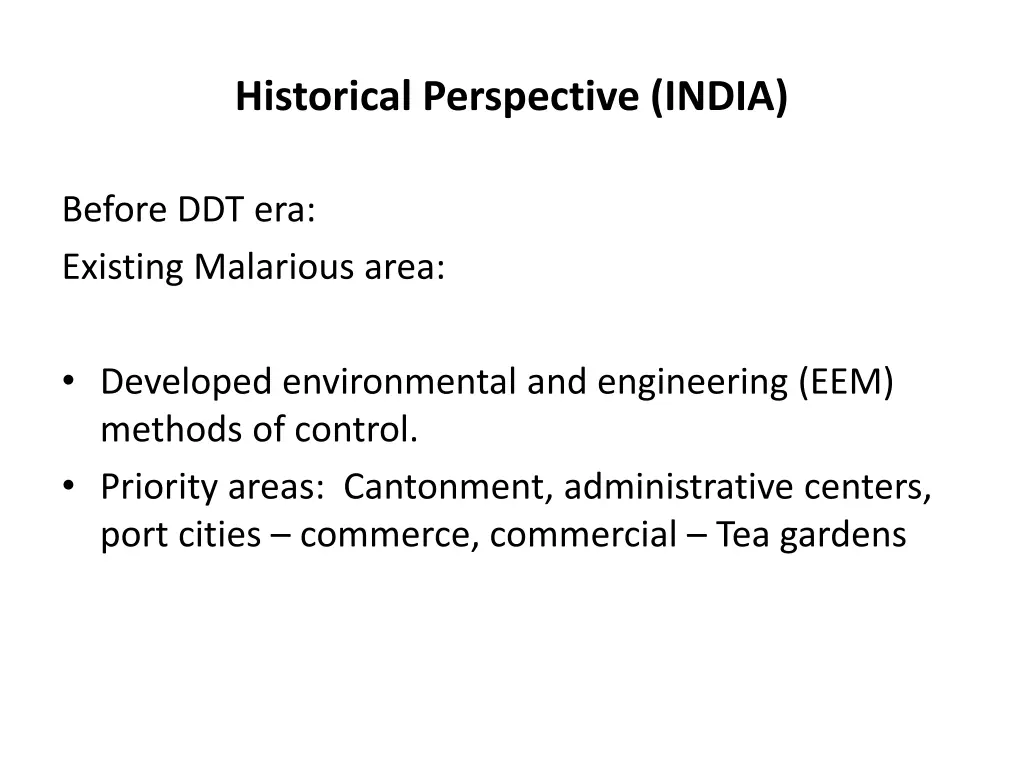 historical perspective india