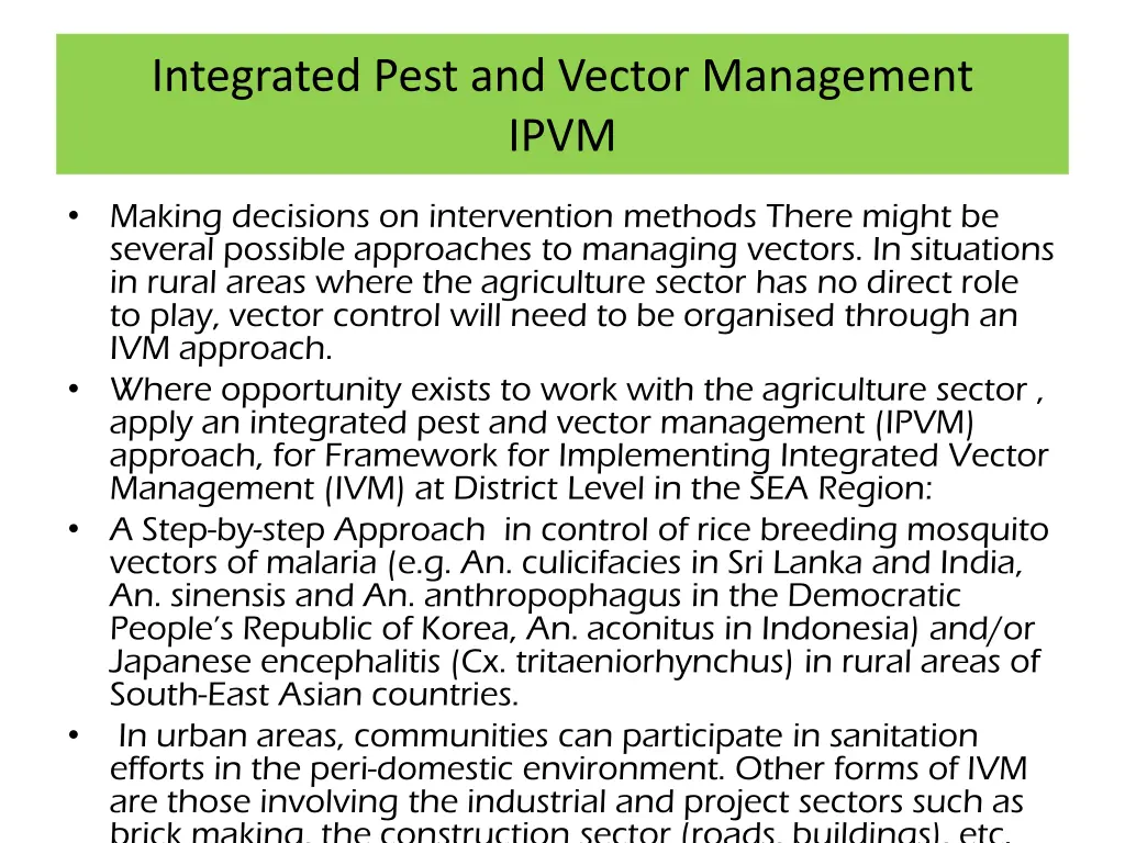 integrated pest and vector management ipvm
